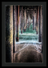 Load image into Gallery viewer, Under The Pier - Framed Print - Santa Cruz Art Prints