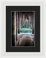 Load image into Gallery viewer, Under The Pier - Framed Print - Santa Cruz Art Prints