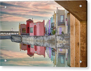 Venetian Reflections - Acrylic Print - Santa Cruz Art Prints